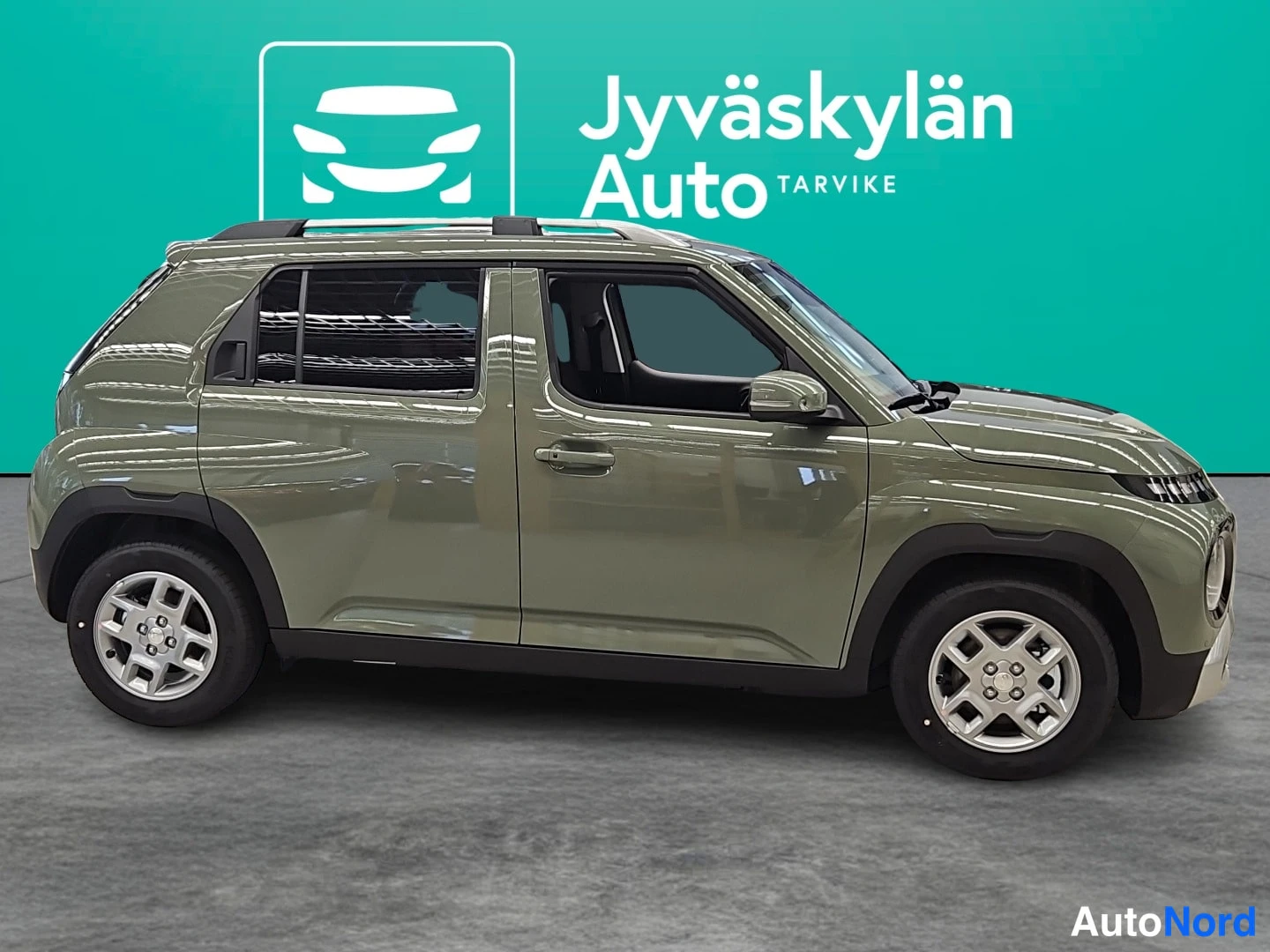 Vihreä Hyundai Inster 2026, sivulta, kuva 5