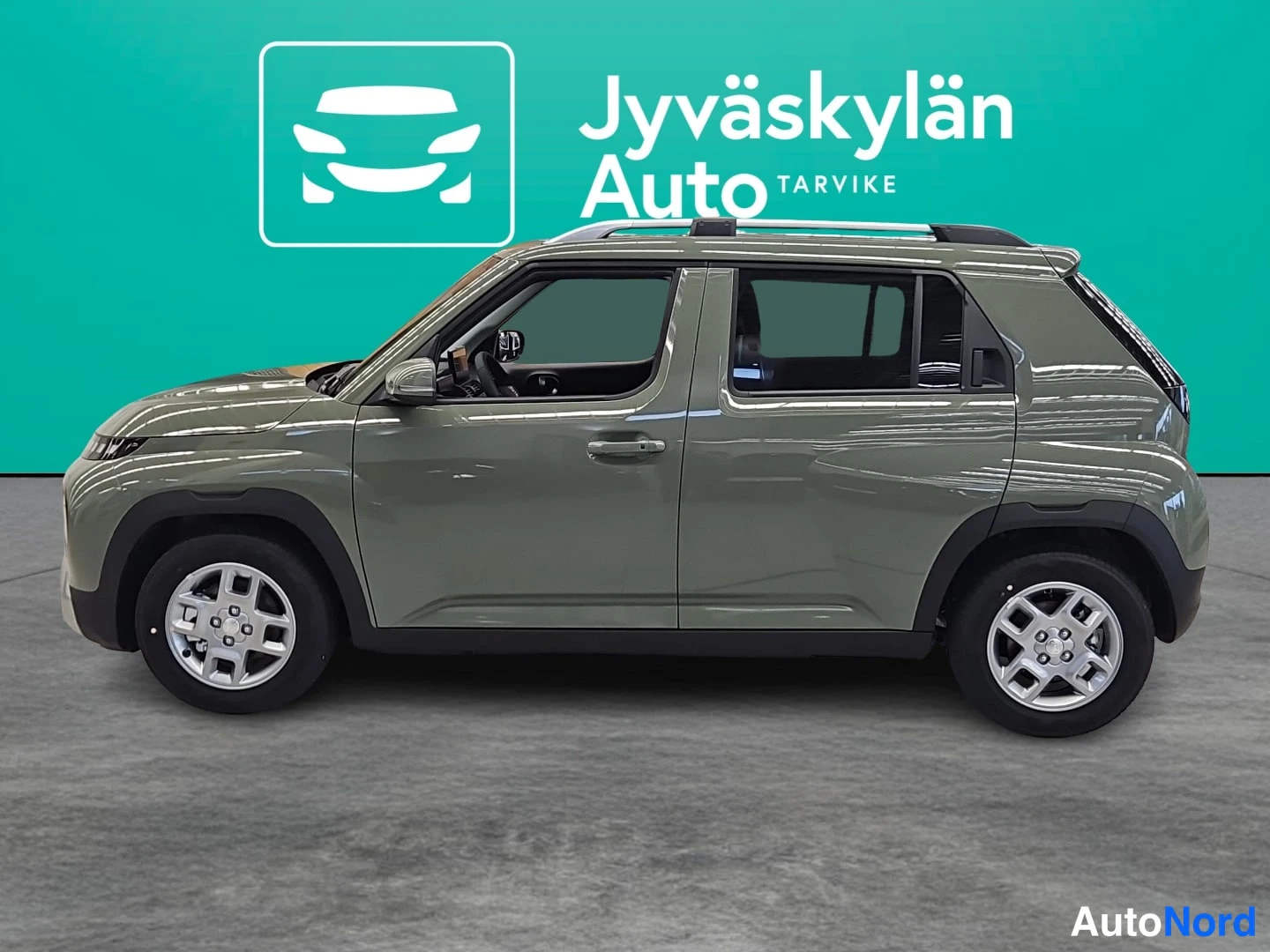 Vihreä Hyundai Inster 2026, sivulta, kuva 4