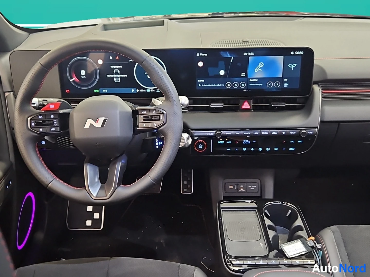 Musta Hyundai IONIQ 5 2026, ohjaamo, kuva 10