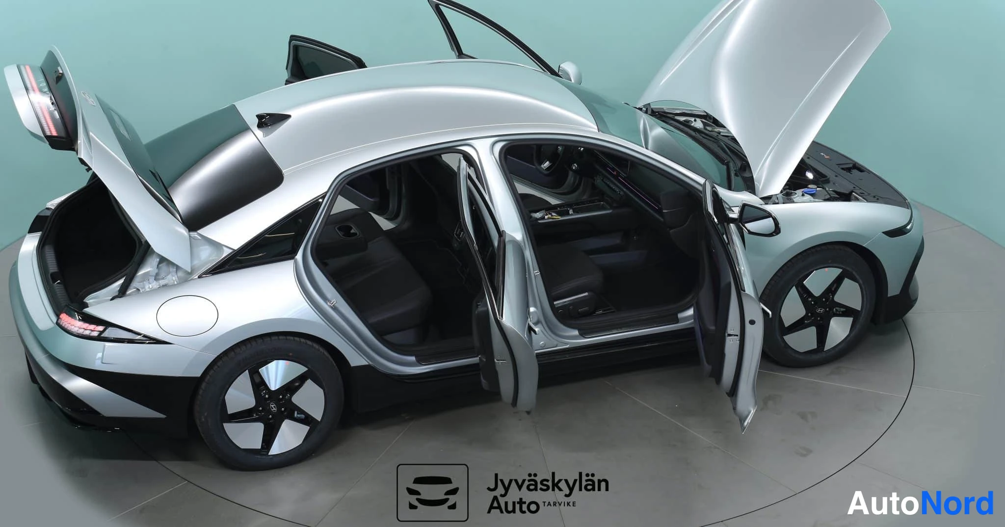 Harmaa Hyundai IONIQ 6 2026, etuviisto, keula oikealle, kuva 10