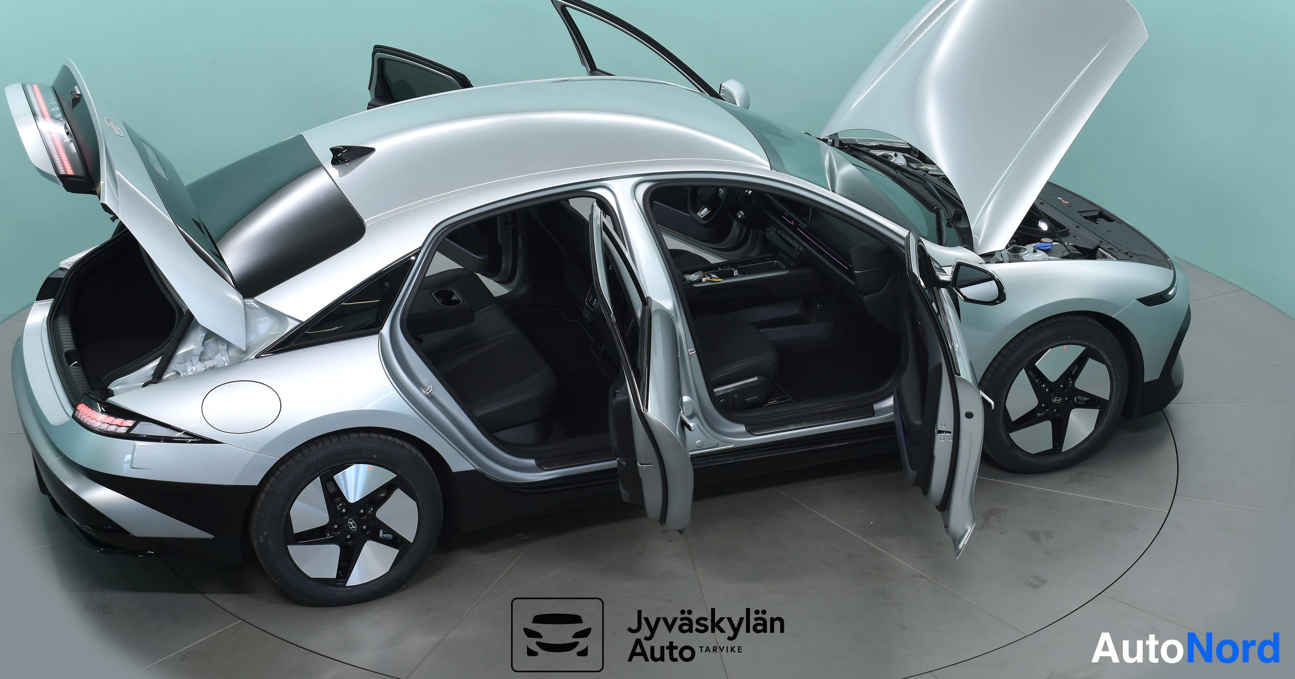 Harmaa Hyundai IONIQ 6 2026, etuviisto, keula oikealle, kuva 11