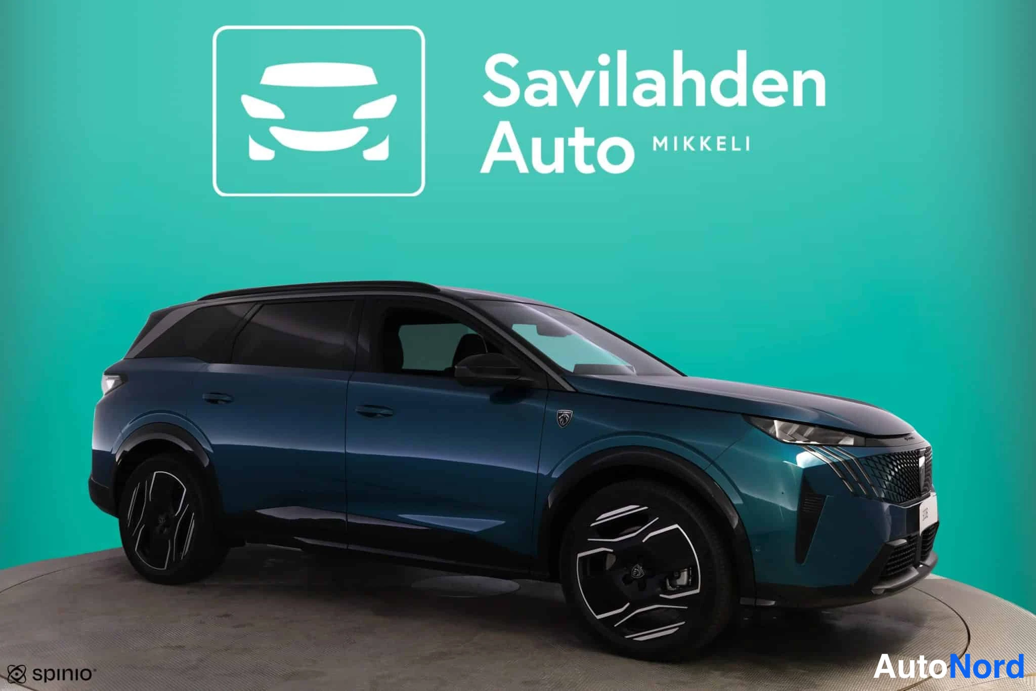 Sininen Peugeot 5008 2026, etuviisto, keula oikealle, kuva 3