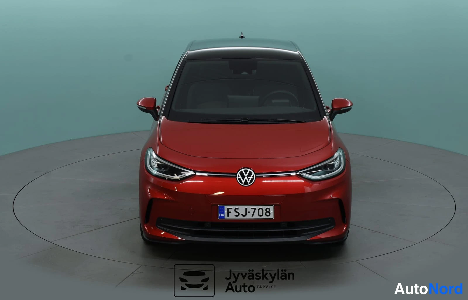 Röd Volkswagen ID.3 2025, framifrån, bild 4
