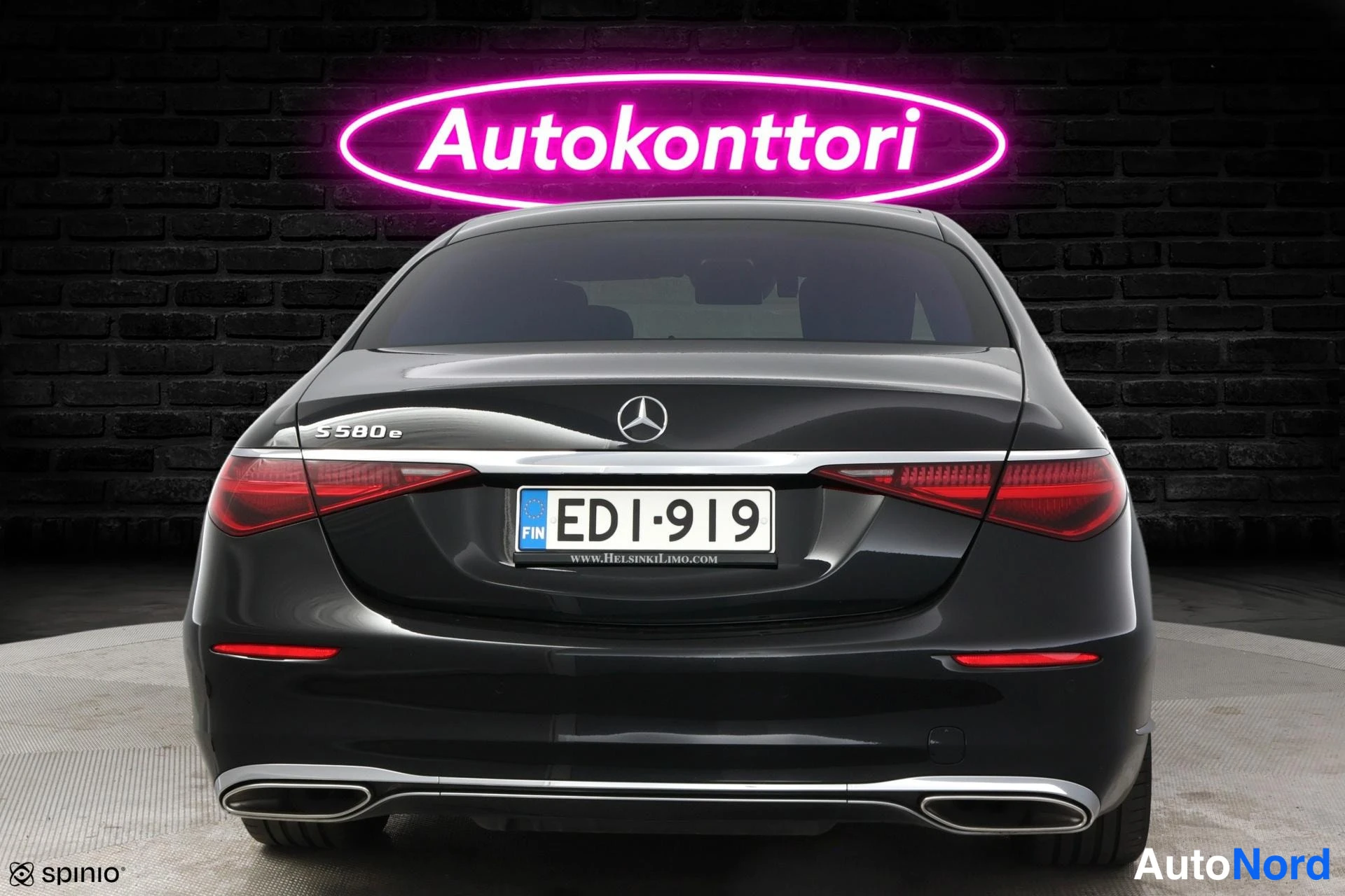 Musta Mercedes-Benz S 580 e 2021, takaa, kuva 6