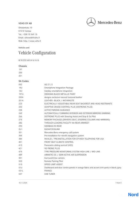 Musta Mercedes-Benz S 580 e 2021, asiakirja, kuva 10