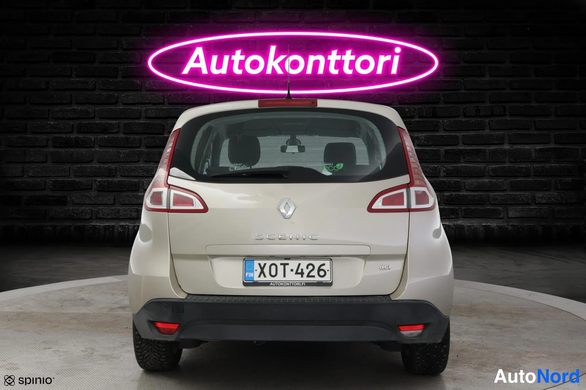 Beige Renault Scenic 2011, takaa, kuva 6