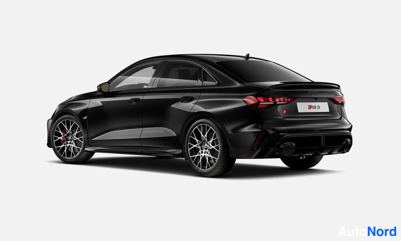 Musta Audi RS 3 2026, takaviisto, kuva 2