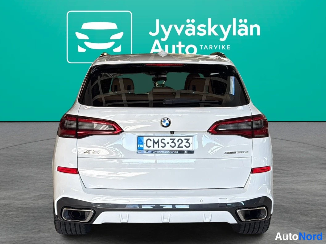 Valkoinen BMW X5 2019, takaa, kuva 6