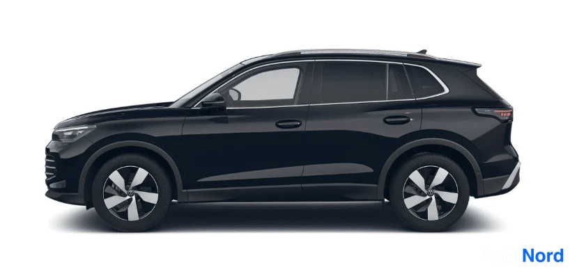 Musta Volkswagen Tiguan 2026, sivulta, kuva 2
