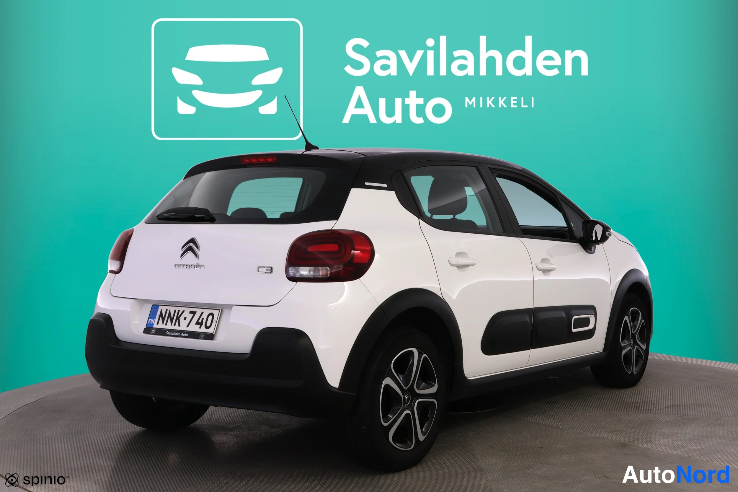 Valkoinen Citroen C3 2023, takaviisto, kuva 12