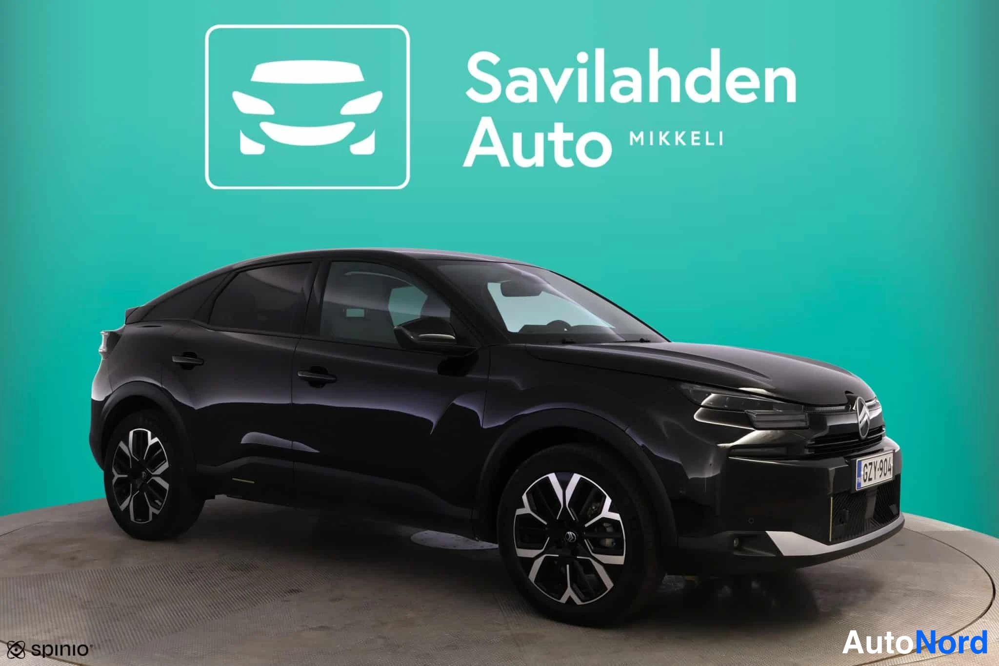 Musta Citroen C4 2025, etuviisto, keula oikealle, kuva 3