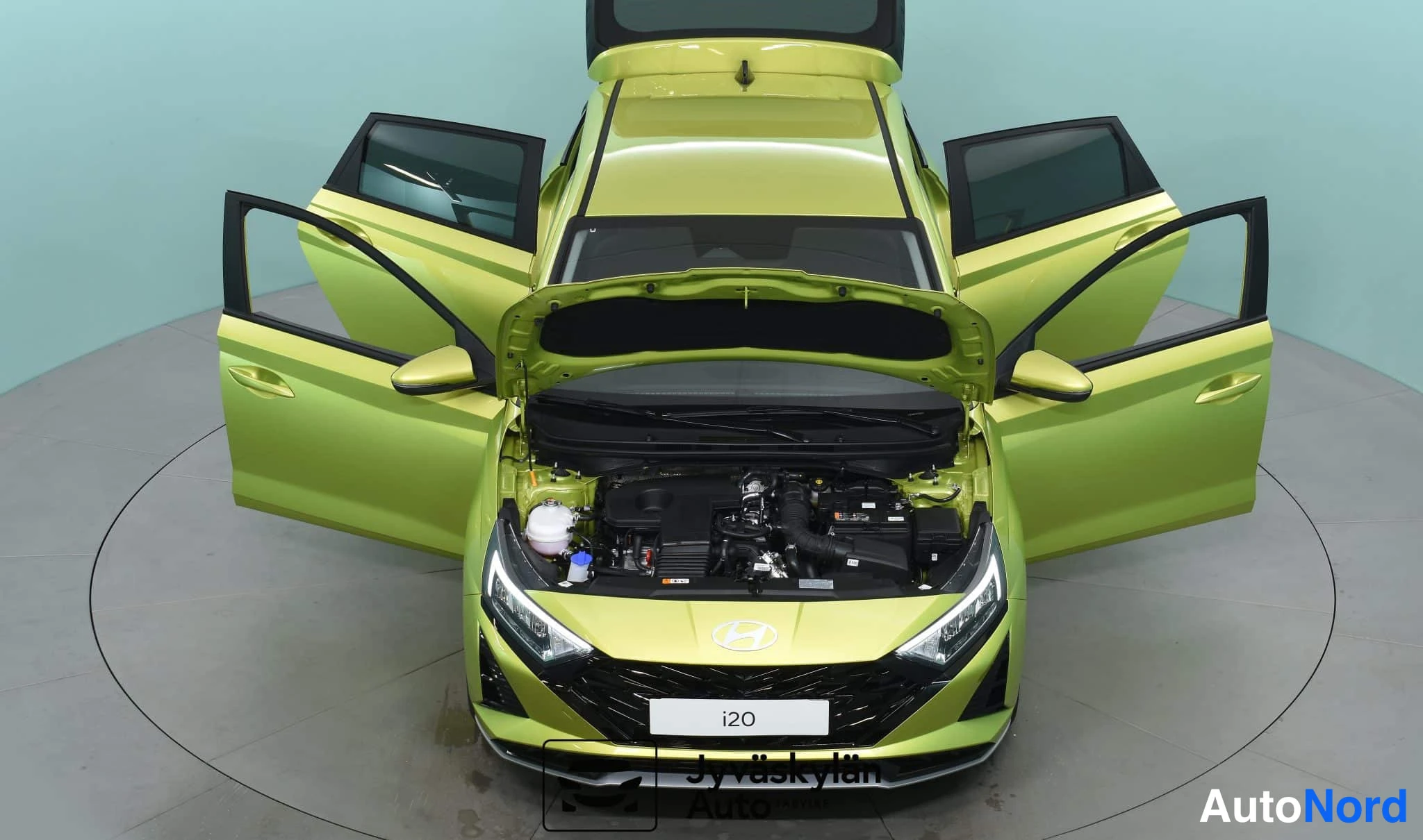 Keltainen Hyundai i20 2026, moottoritila, kuva 31