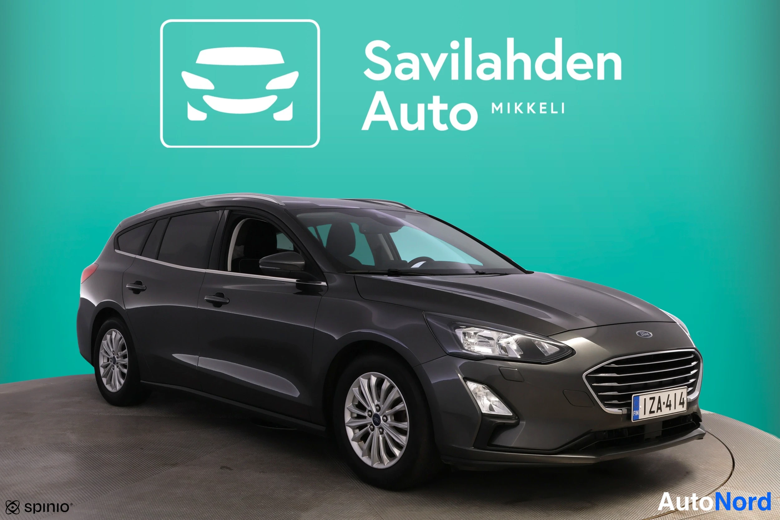 Harmaa Ford Focus 2020, etuviisto, keula oikealle, kuva 6