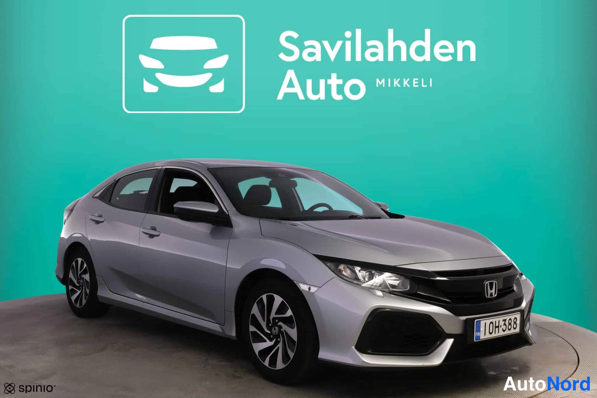 Hopea Honda Civic 2018, etuviisto, keula oikealle, kuva 5