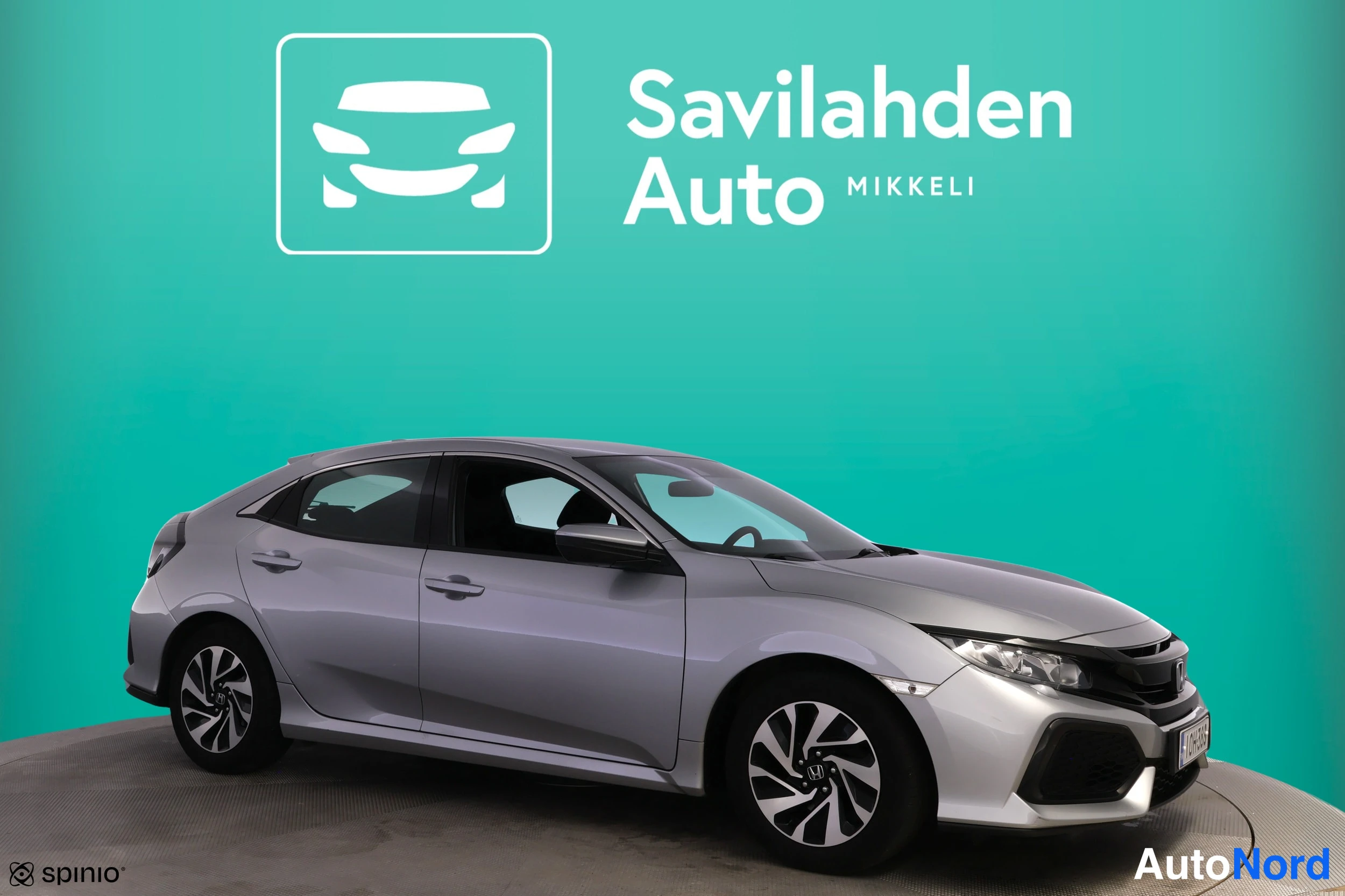 Hopea Honda Civic 2018, etuviisto, keula oikealle, kuva 4