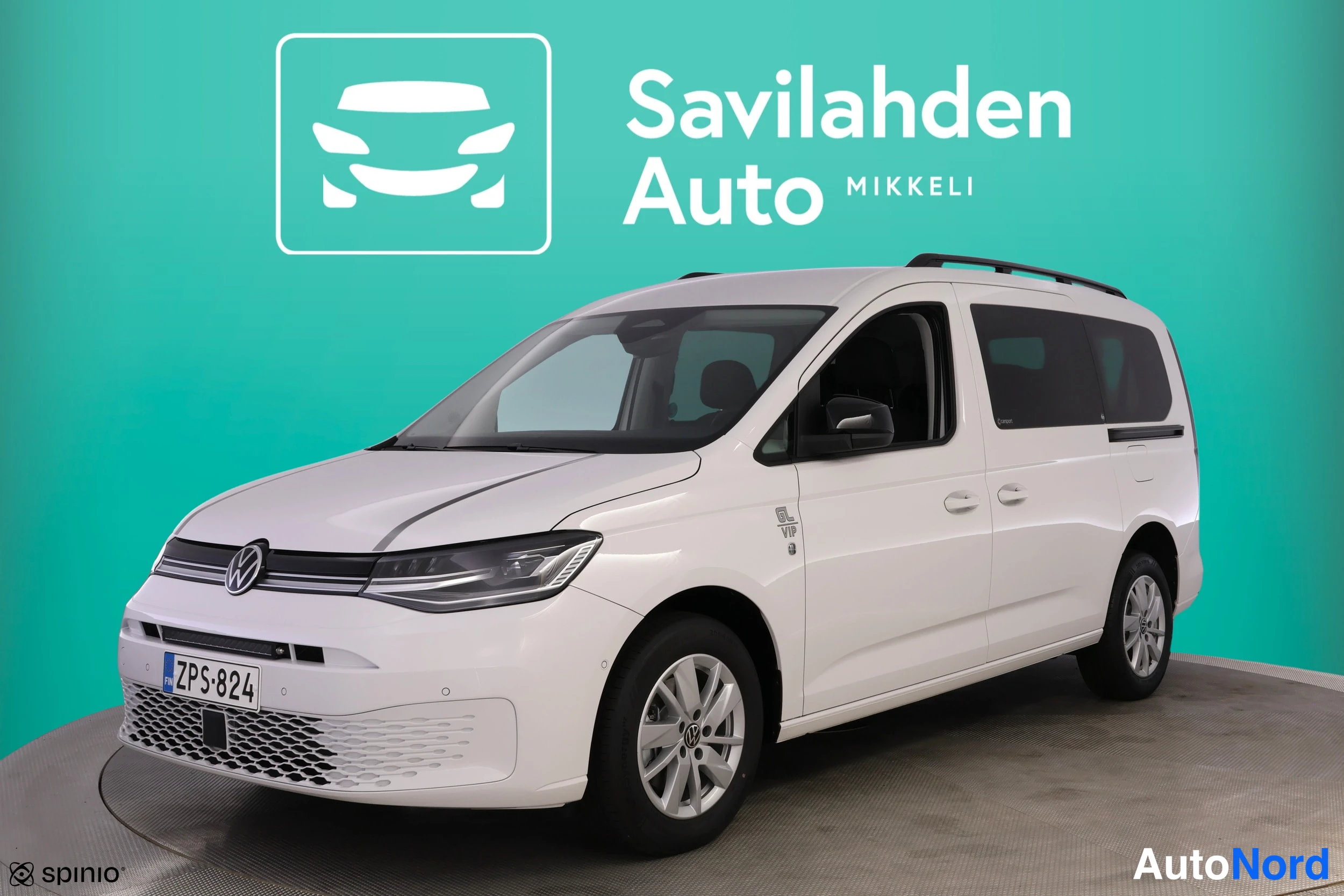 Valkoinen Volkswagen Caddy 2026, etuviisto, keula vasemmalle, kuva 2