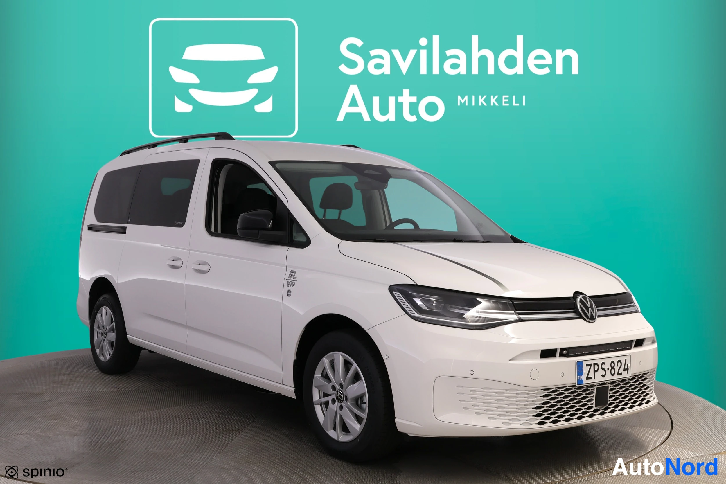 Valkoinen Volkswagen Caddy 2026, etuviisto, keula oikealle, kuva 6