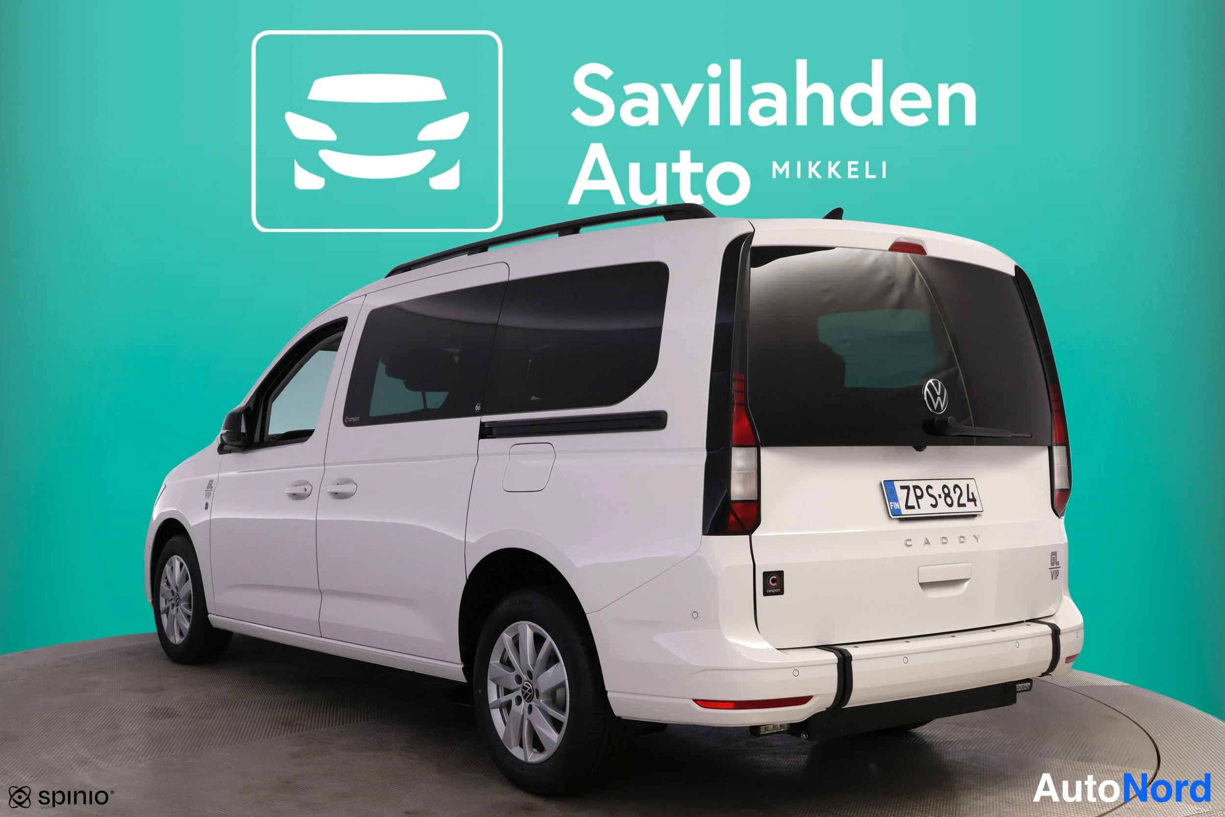 Valkoinen Volkswagen Caddy 2026, takaviisto, kuva 10