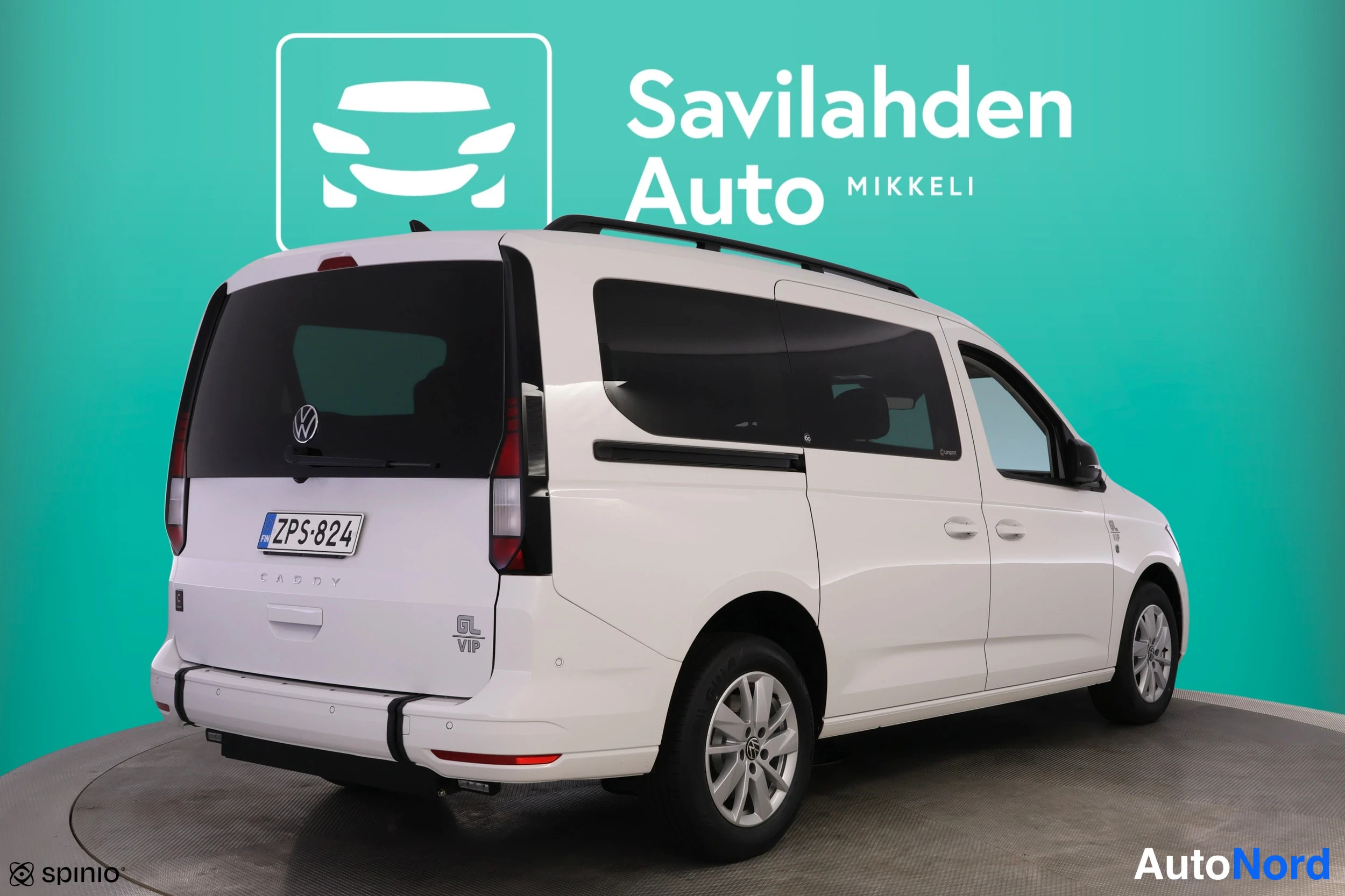 Valkoinen Volkswagen Caddy 2026, takaviisto, kuva 12