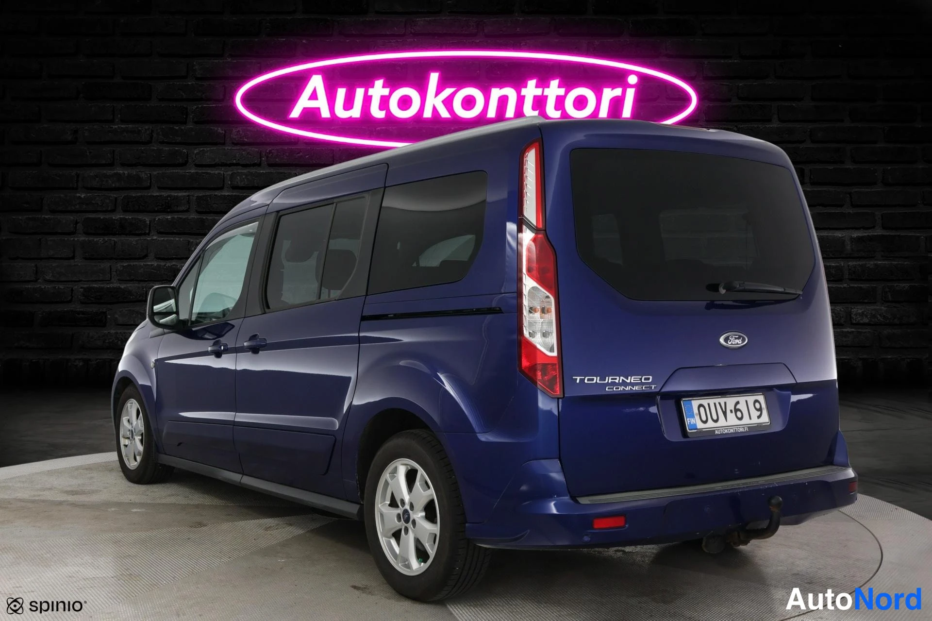Sininen Ford Tourneo Connect 2016, takaviisto, kuva 4