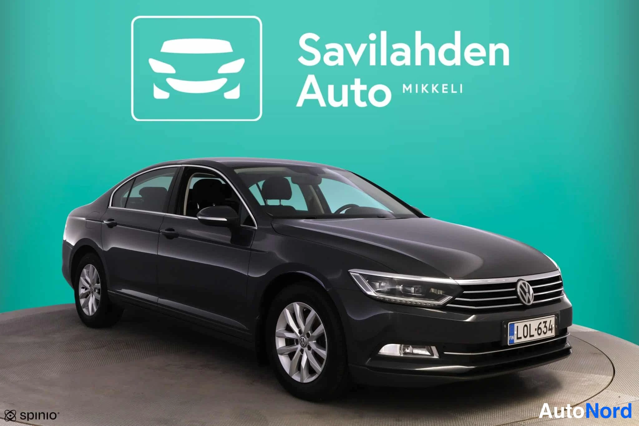 Harmaa Volkswagen Passat 2018, etuviisto, keula oikealle, kuva 5