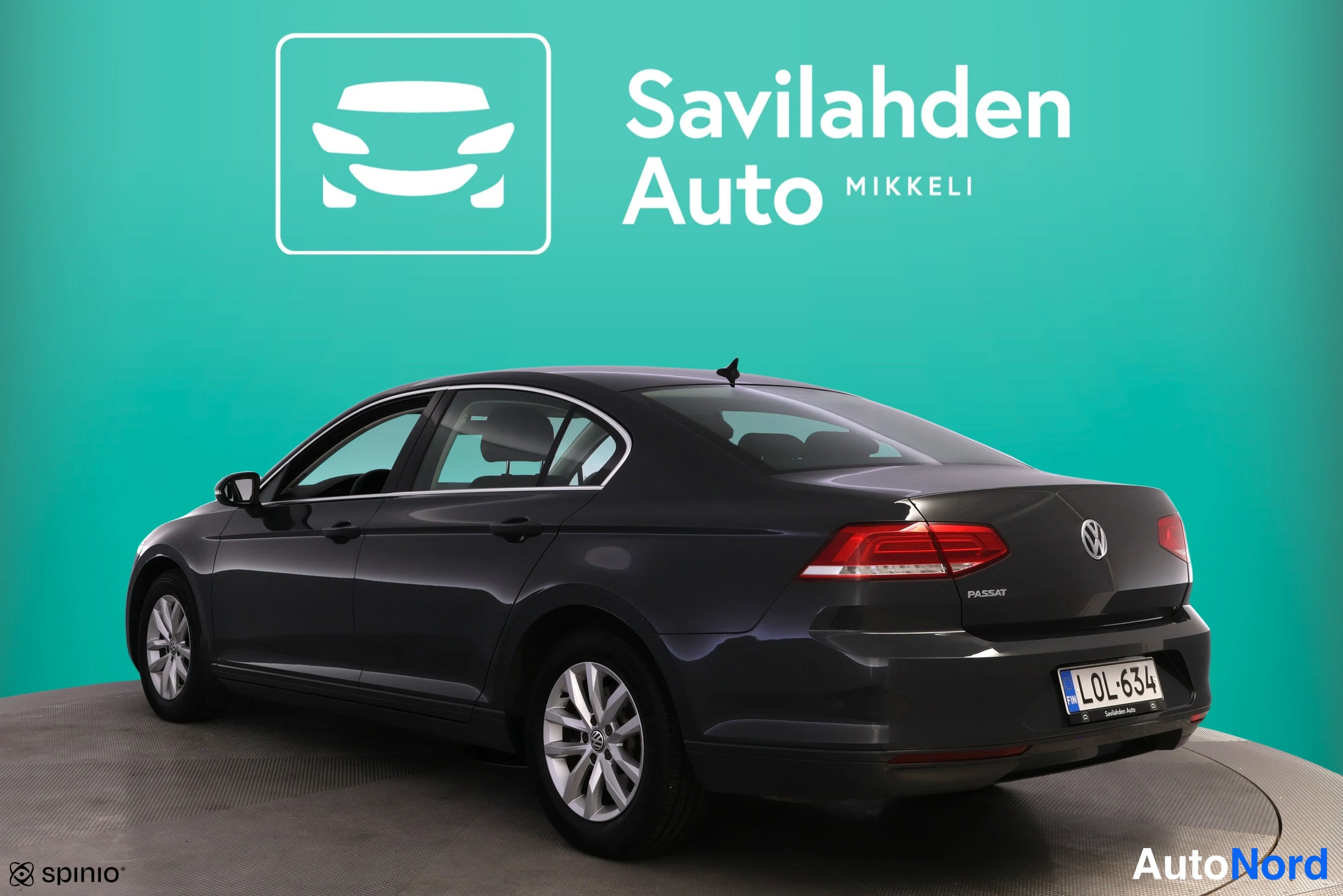 Harmaa Volkswagen Passat 2018, takaviisto, kuva 7