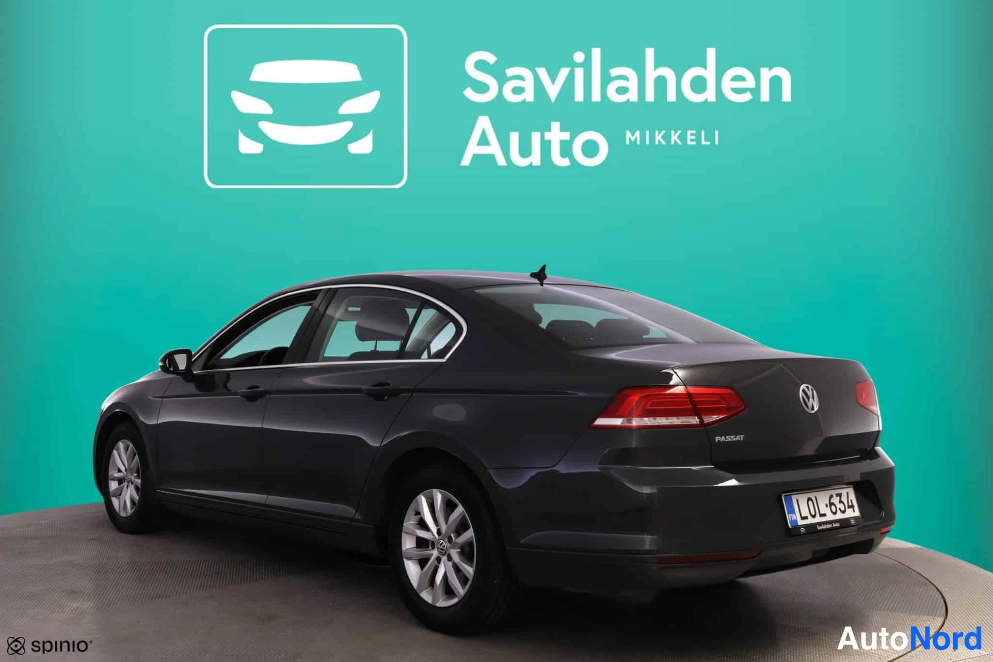 Harmaa Volkswagen Passat 2018, takaviisto, kuva 8