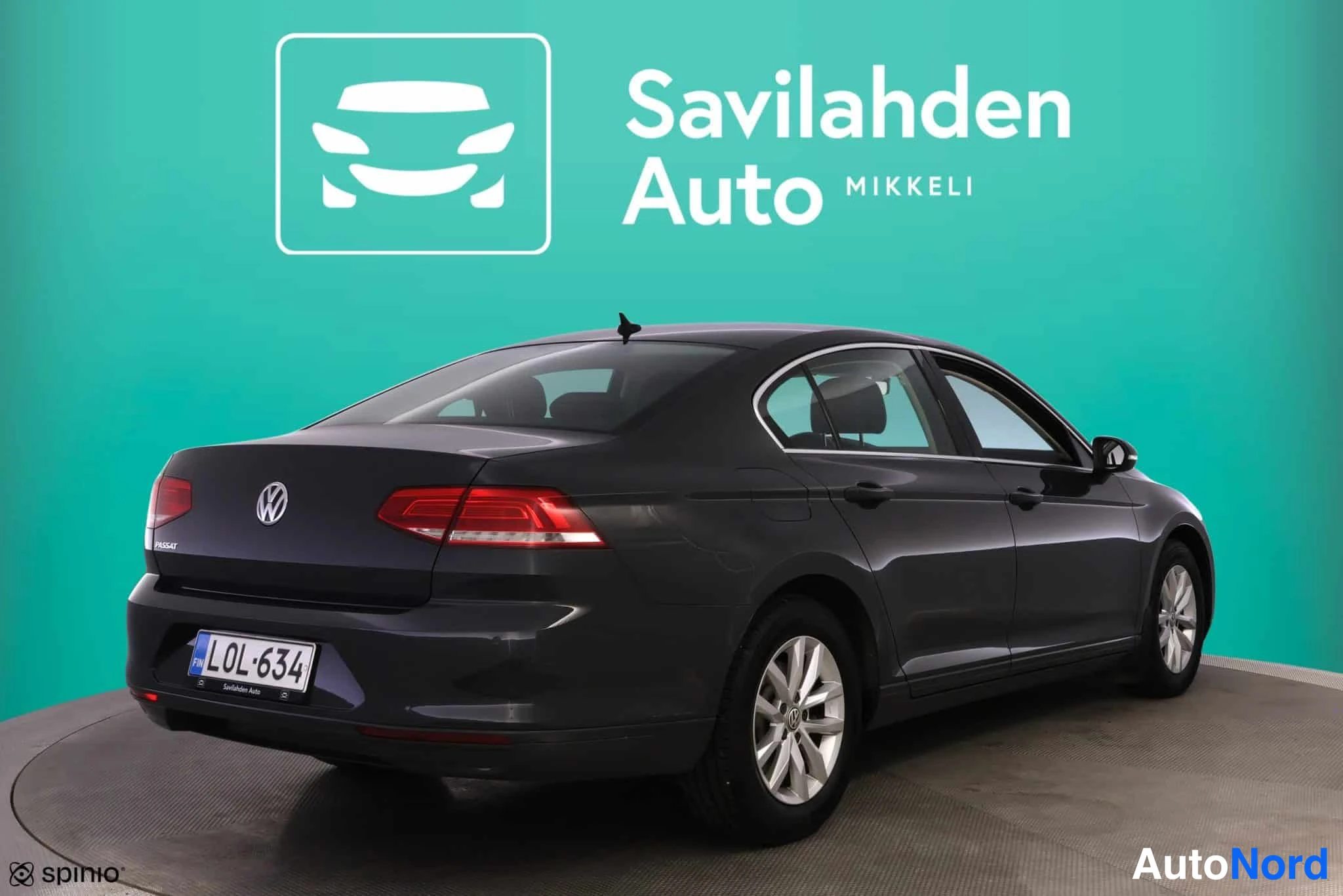 Harmaa Volkswagen Passat 2018, takaviisto, kuva 10