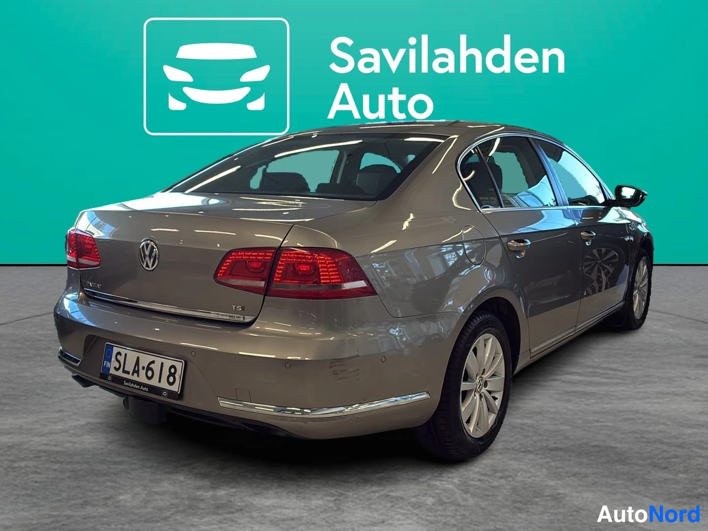 Ruskea Volkswagen Passat 2012, takaviisto, kuva 4