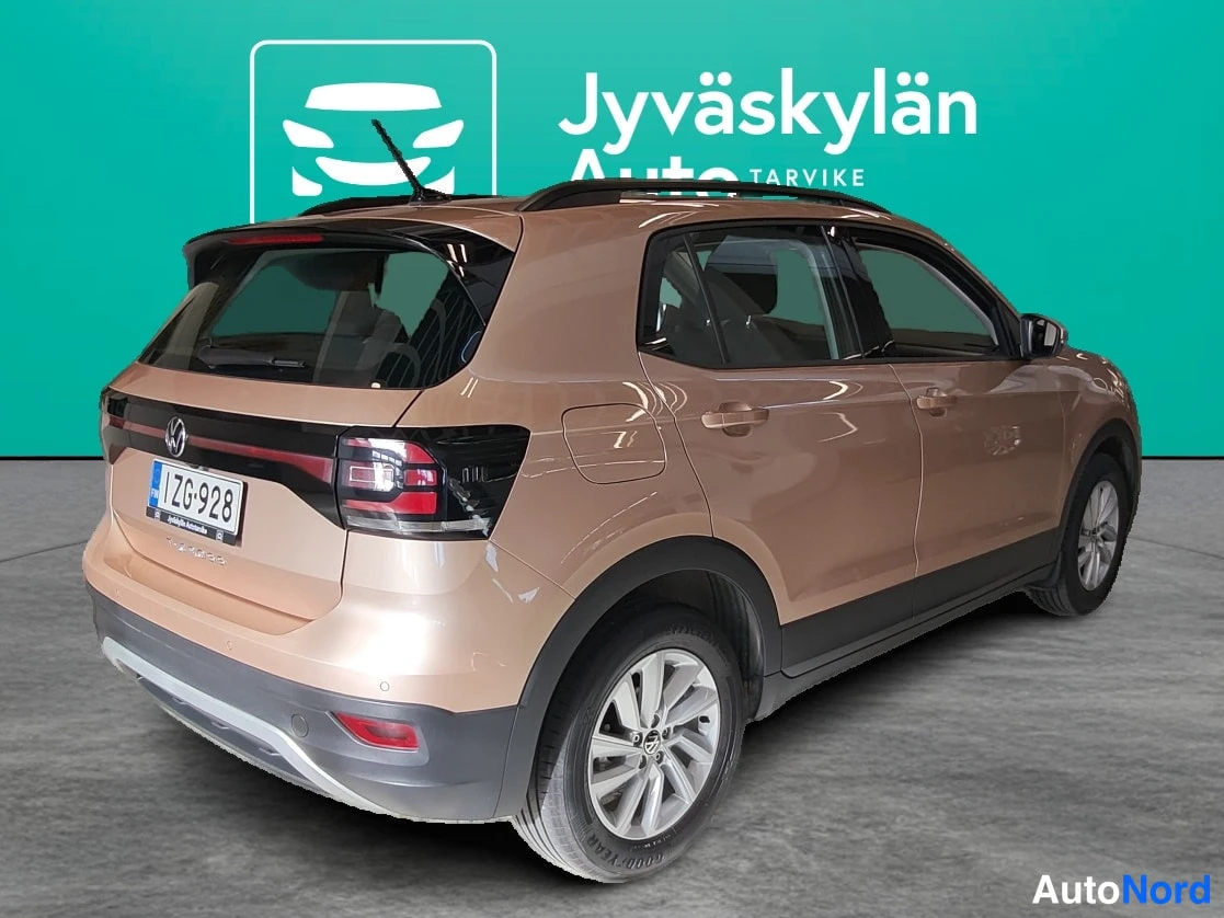Copper Volkswagen T-Cross 2021, rear three-quarter, photo 3