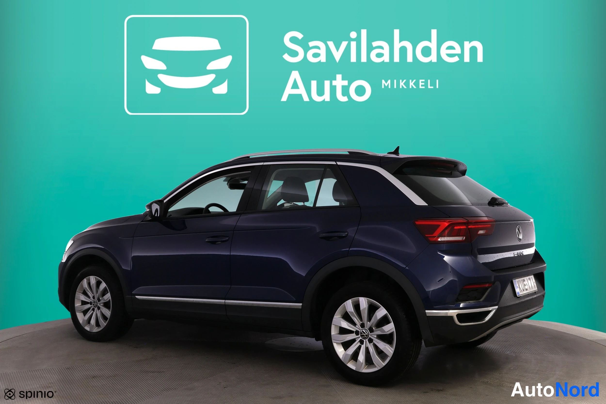 Sininen Volkswagen T-Roc 2022, takaviisto, kuva 7