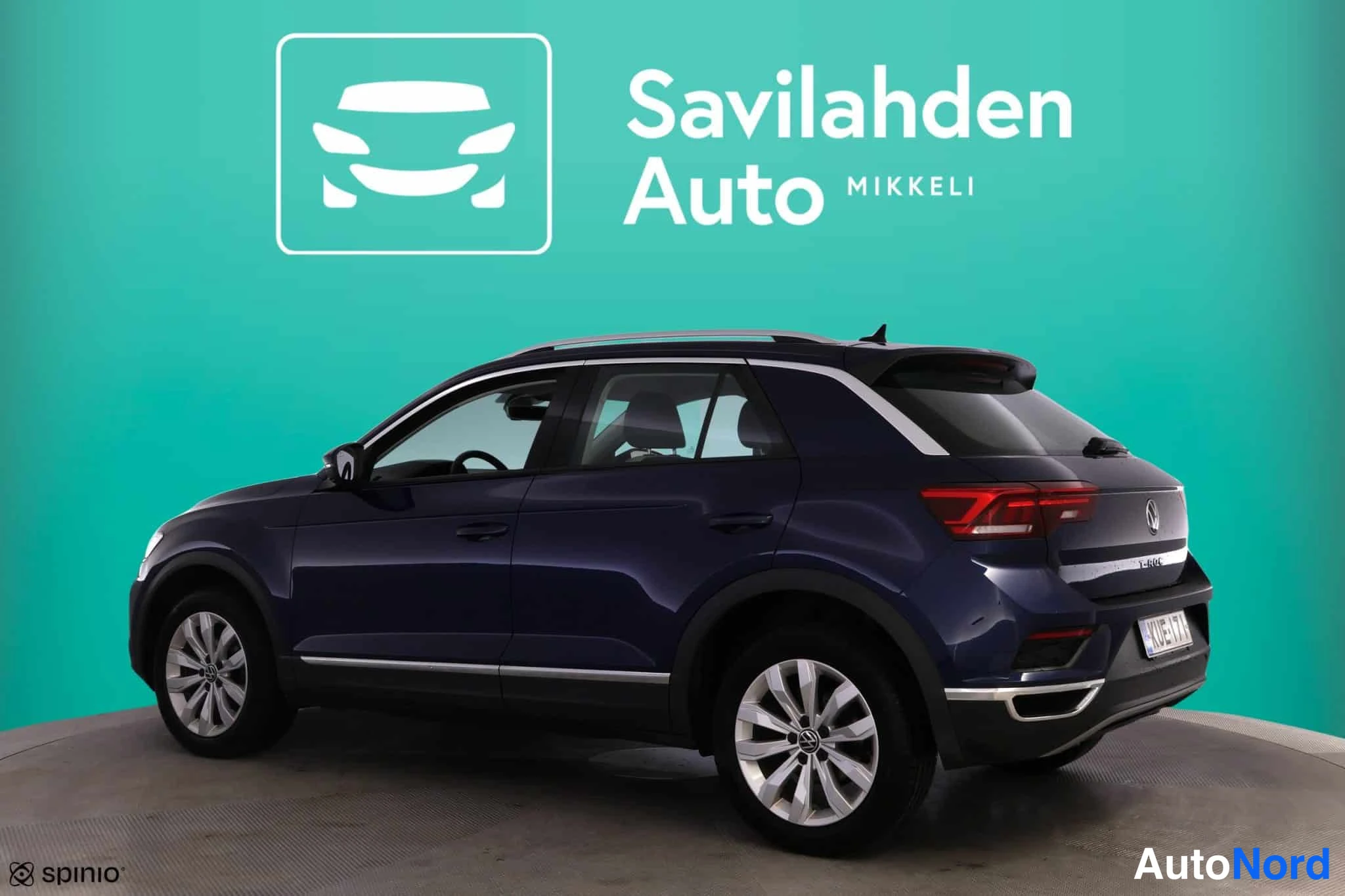 Sininen Volkswagen T-Roc 2022, takaviisto, kuva 8