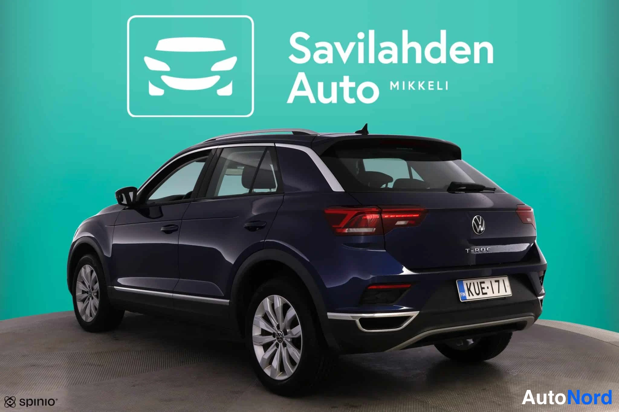 Sininen Volkswagen T-Roc 2022, takaviisto, kuva 10