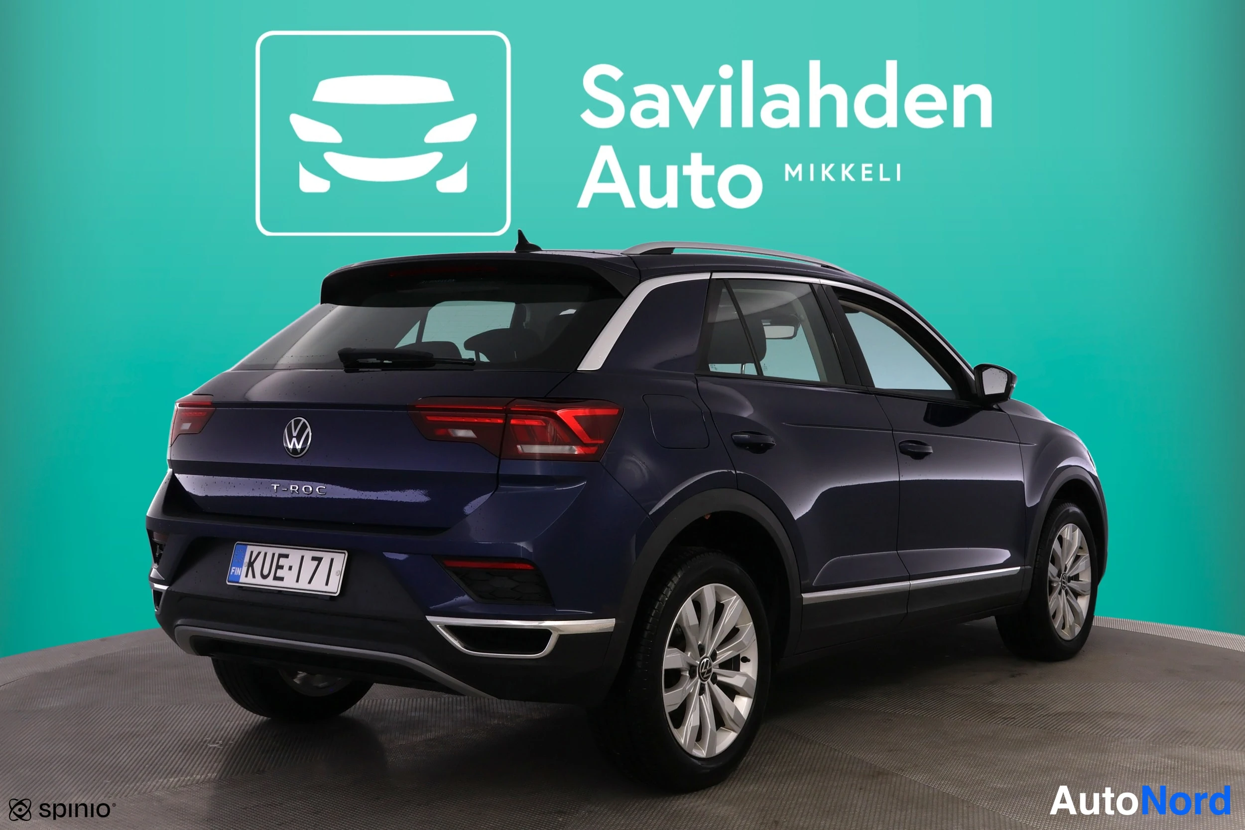 Sininen Volkswagen T-Roc 2022, takaviisto, kuva 11