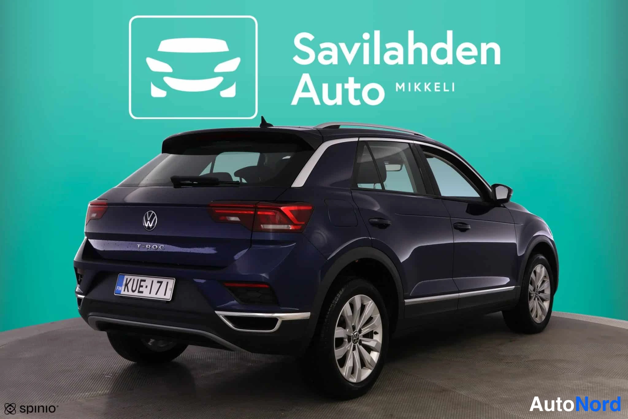 Sininen Volkswagen T-Roc 2022, takaviisto, kuva 12