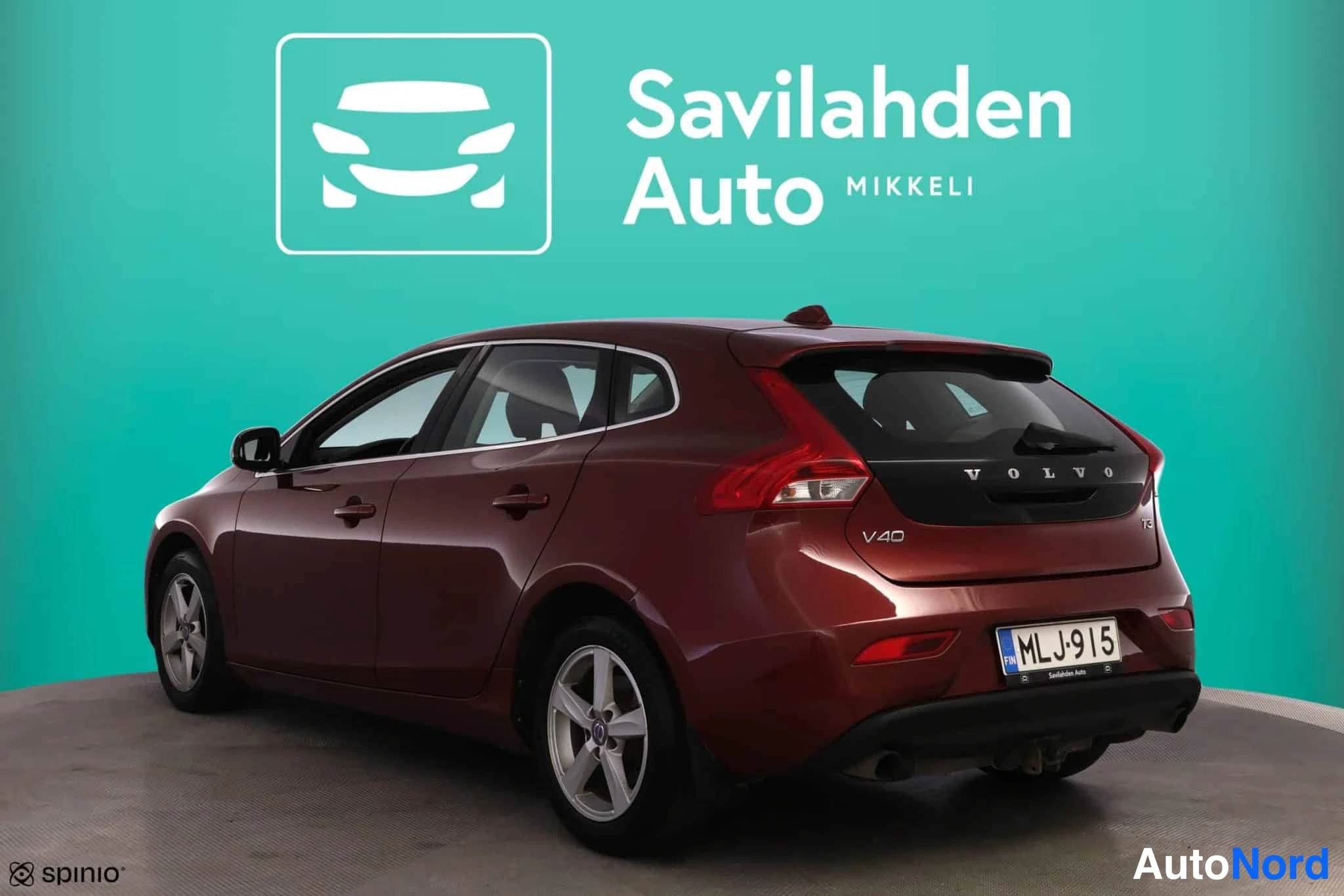 Punainen Volvo V40 2013, takaviisto, kuva 7