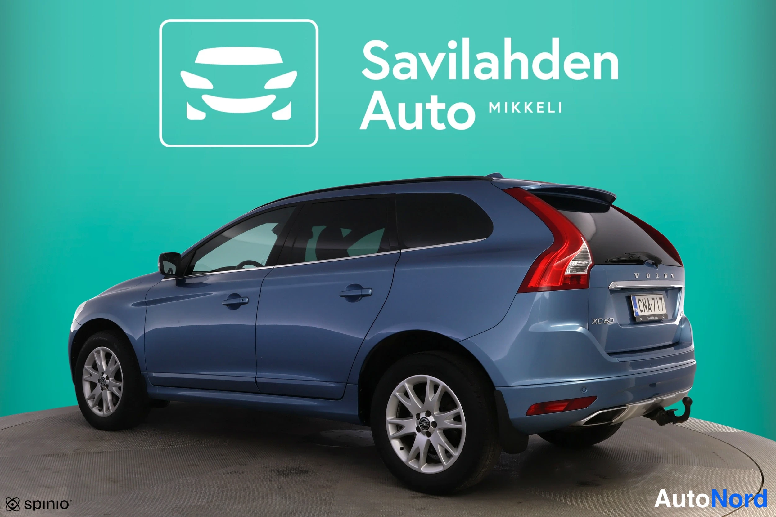 Sininen Volvo XC60 2015, takaviisto, kuva 7