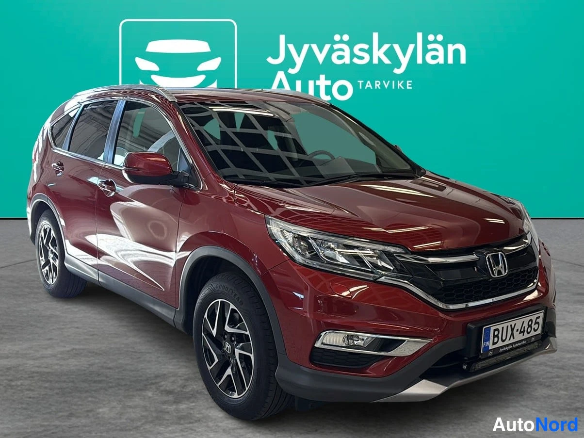 Punainen Honda CR-V 2018, etuviisto, keula oikealle, kuva 3