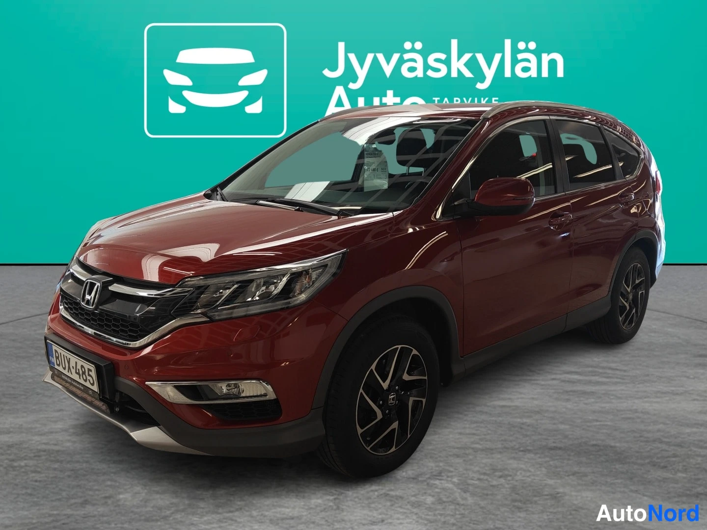 Punainen Honda CR-V 2018, etuviisto, keula vasemmalle, kuva 2