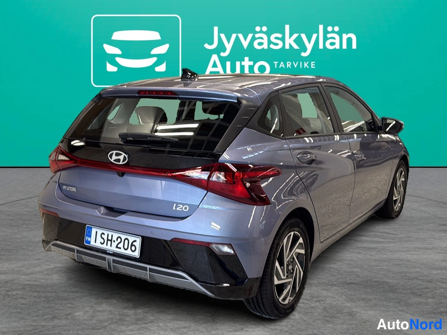 Sininen Hyundai i20 2025, takaviisto, kuva 4