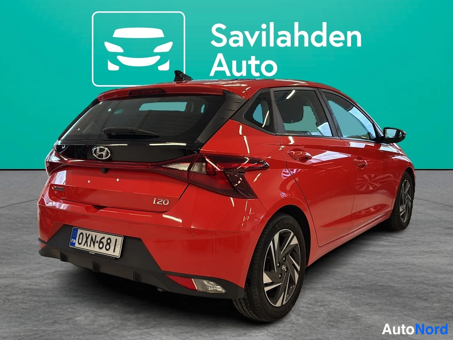 Punainen Hyundai i20 2021, takaviisto, kuva 4