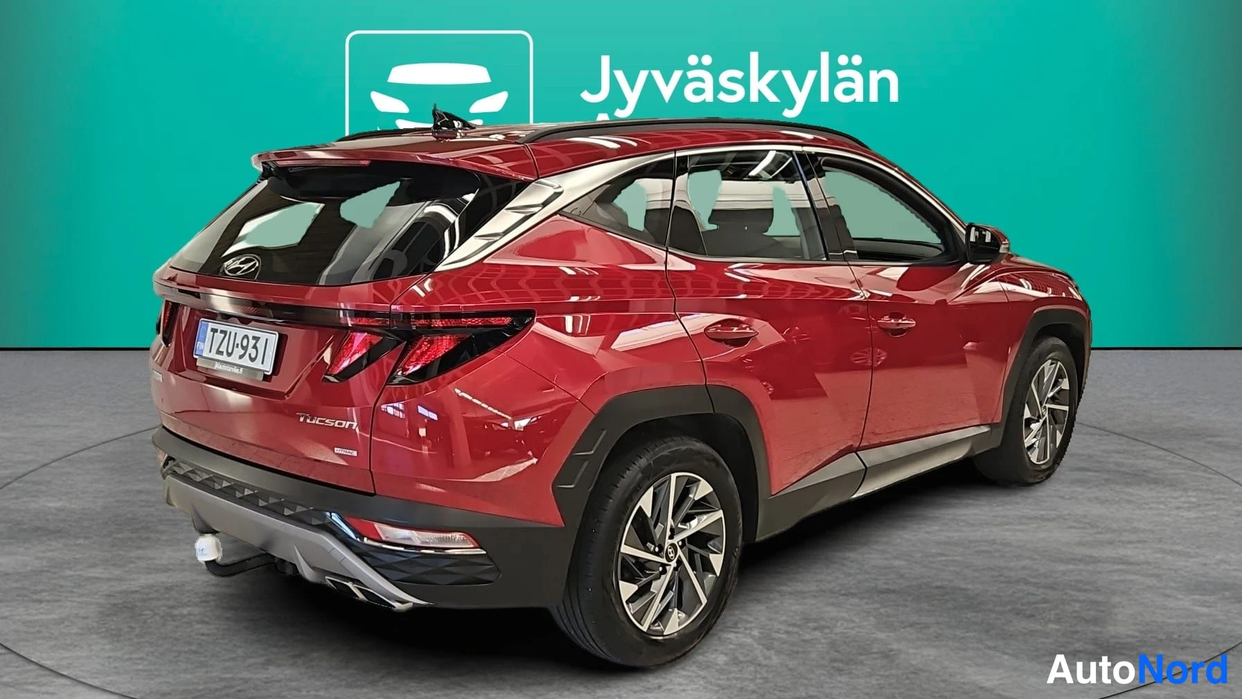 Punainen Hyundai Tucson 2021, takaviisto, kuva 4