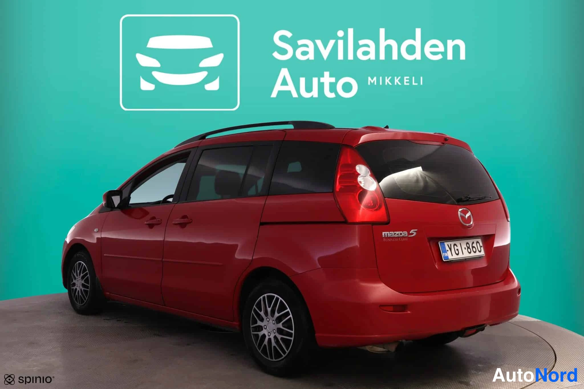 Punainen Mazda Mazda5 2008, takaviisto, kuva 10
