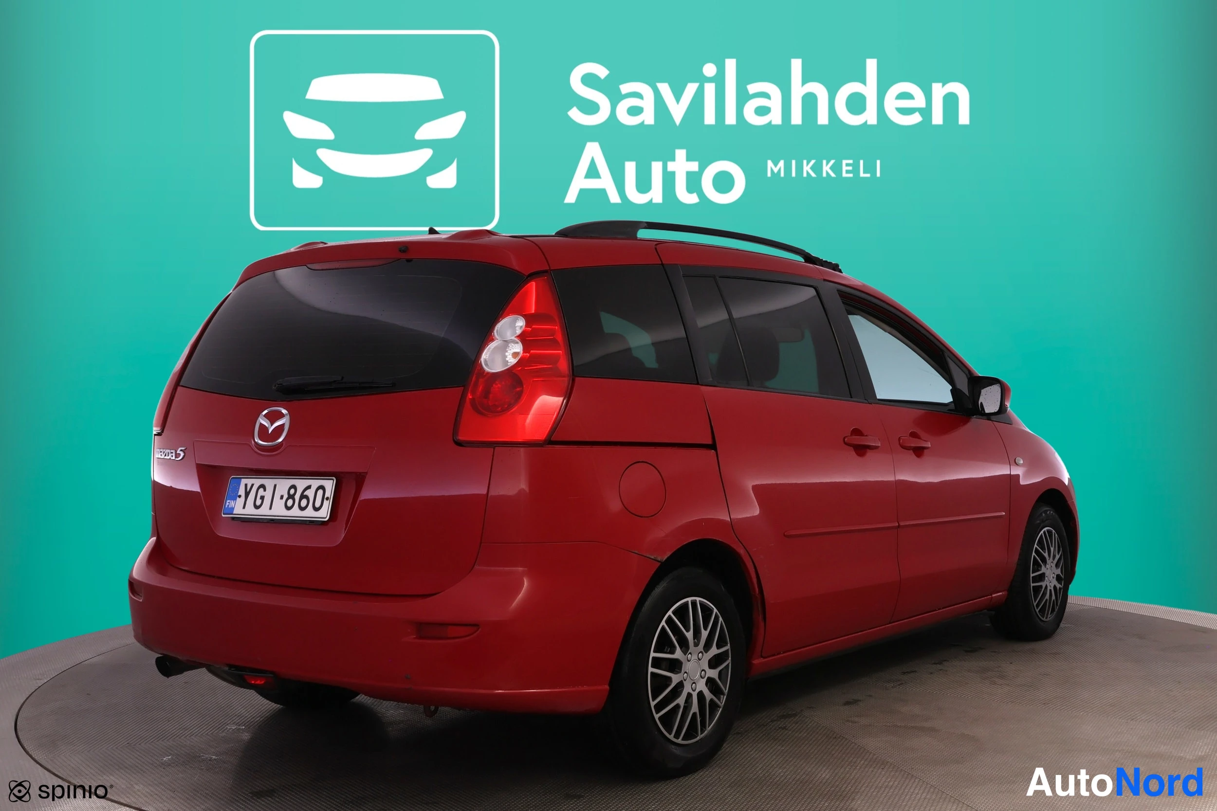 Punainen Mazda Mazda5 2008, takaviisto, kuva 11