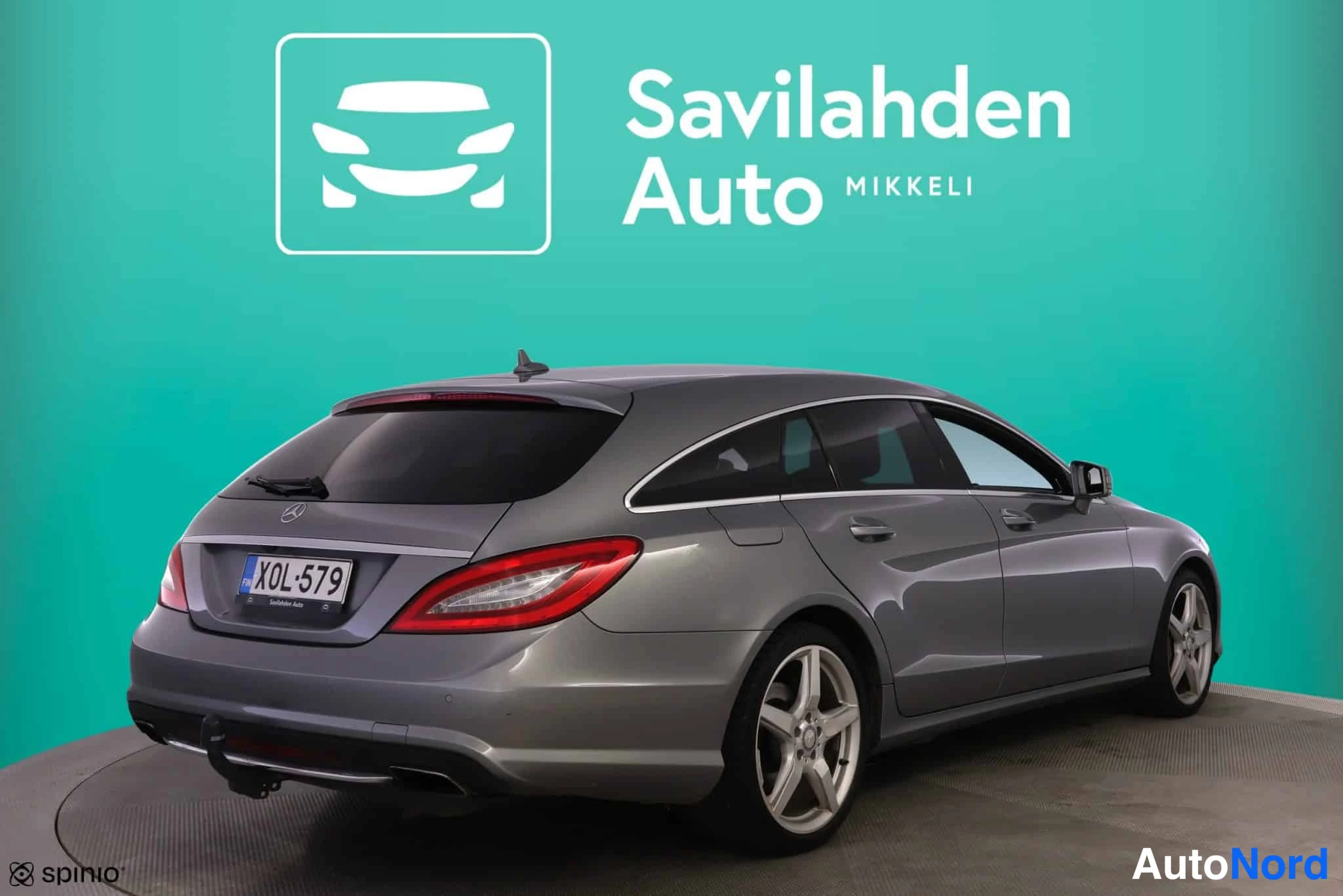Harmaa Mercedes-Benz CLS 2013, takaviisto, kuva 12