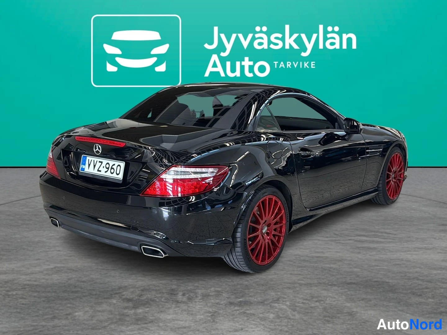Musta Mercedes-Benz SLK 2011, takaviisto, kuva 10