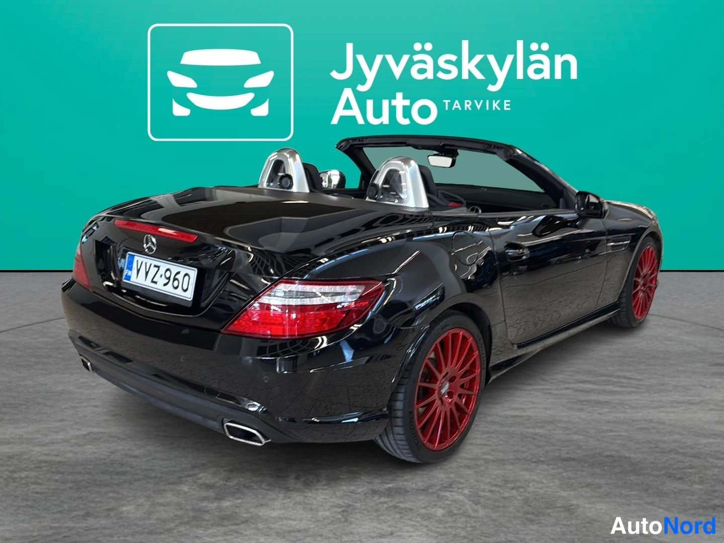 Musta Mercedes-Benz SLK 2011, takaviisto, kuva 8