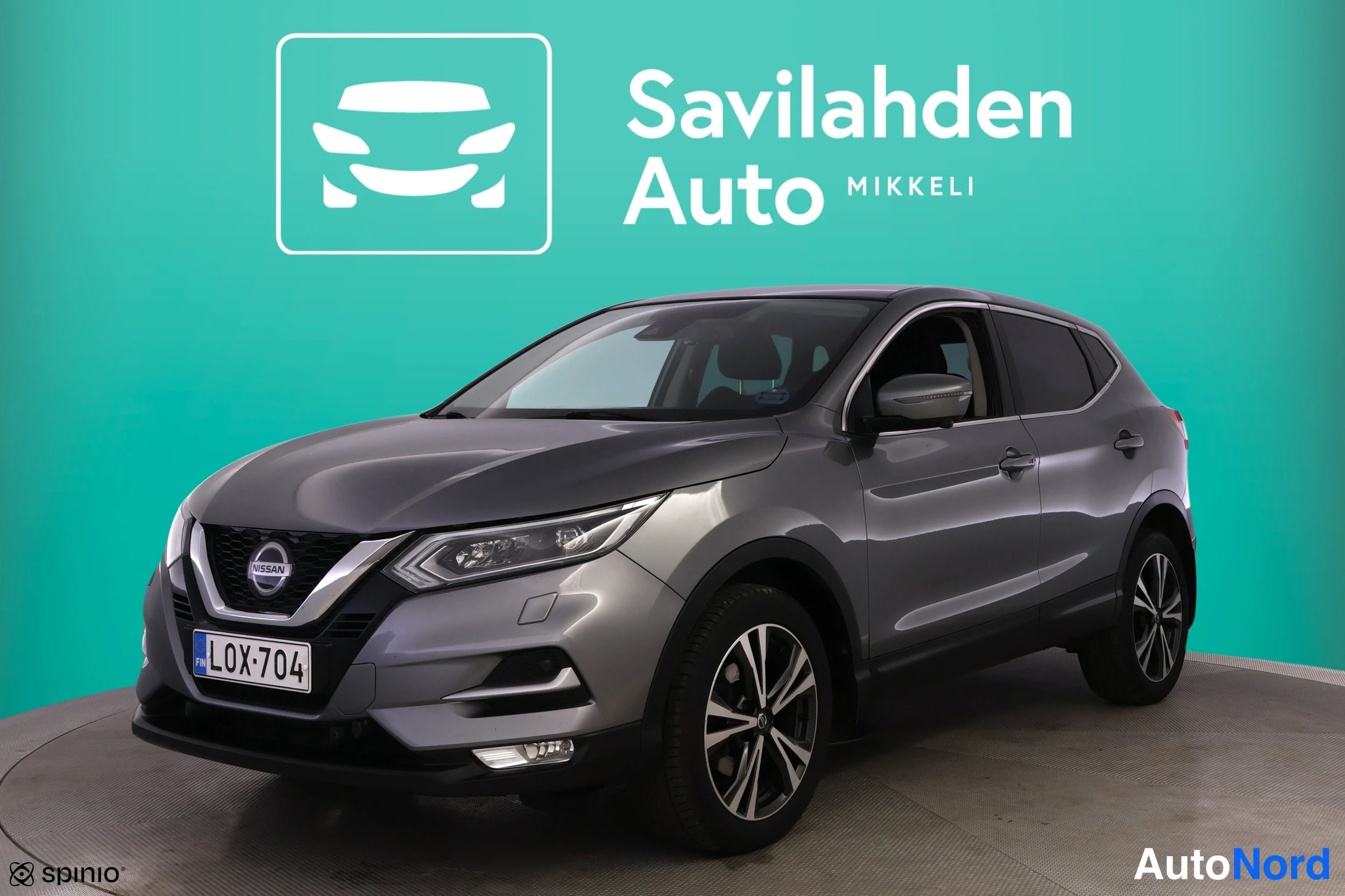 Harmaa Nissan Qashqai 2019, etuviisto, keula vasemmalle, kuva 2
