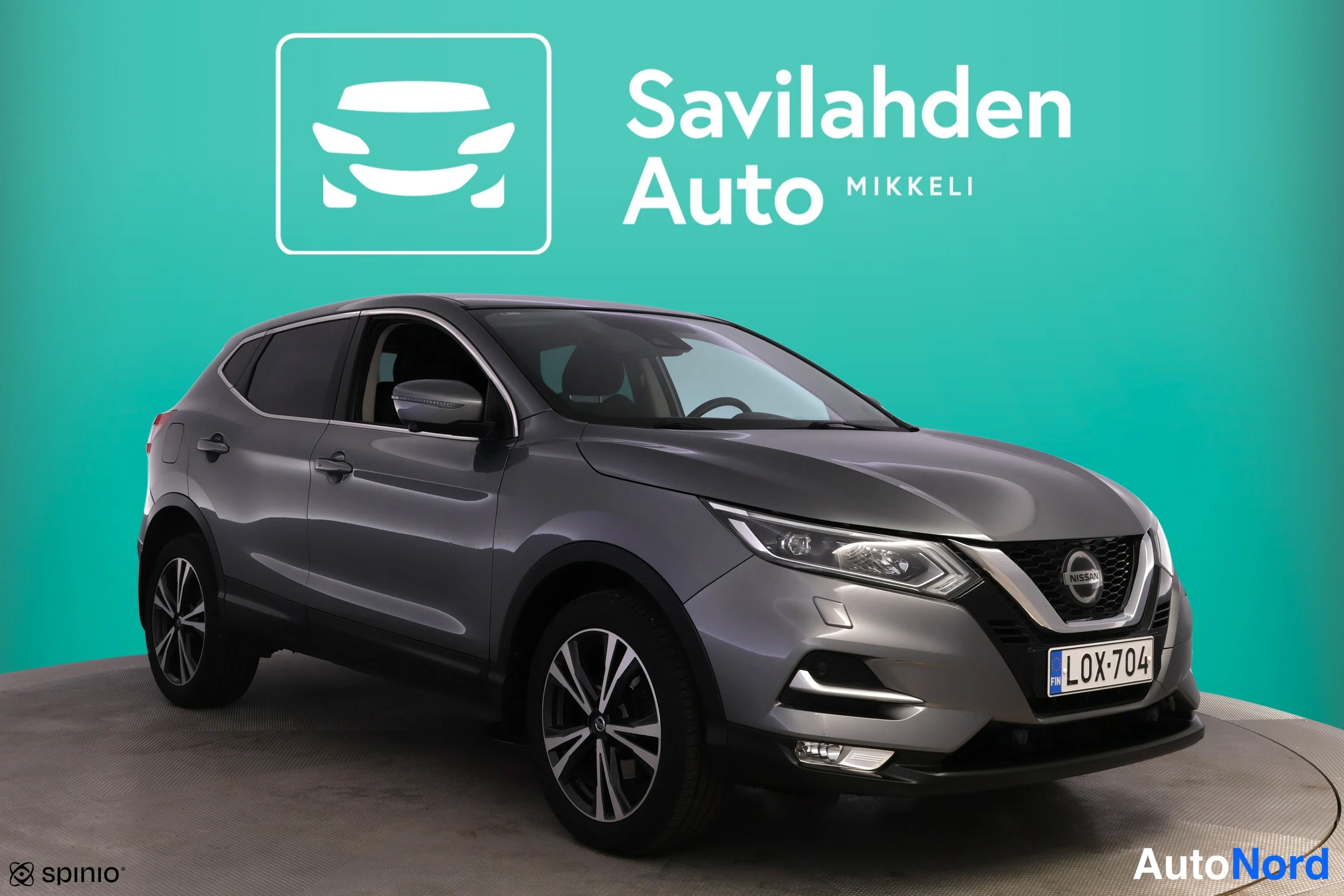 Harmaa Nissan Qashqai 2019, etuviisto, keula oikealle, kuva 6