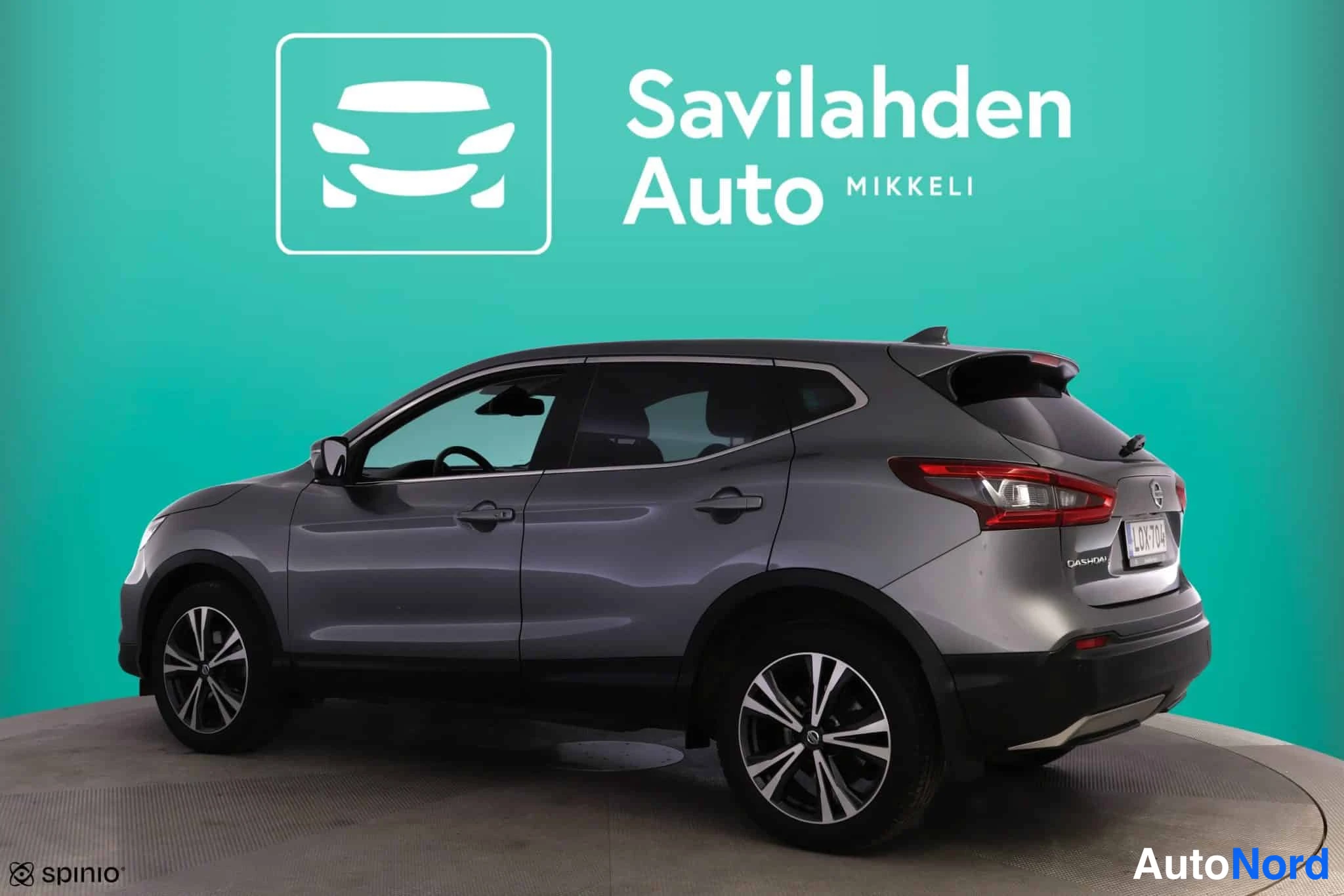 Harmaa Nissan Qashqai 2019, takaviisto, kuva 7